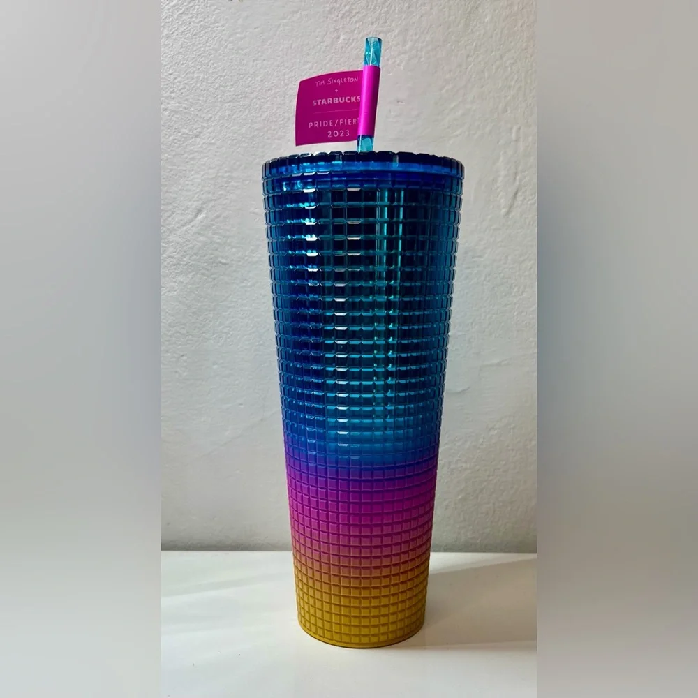 STARBUCKS Tim Singleton Rainbow Grid Pride Cup